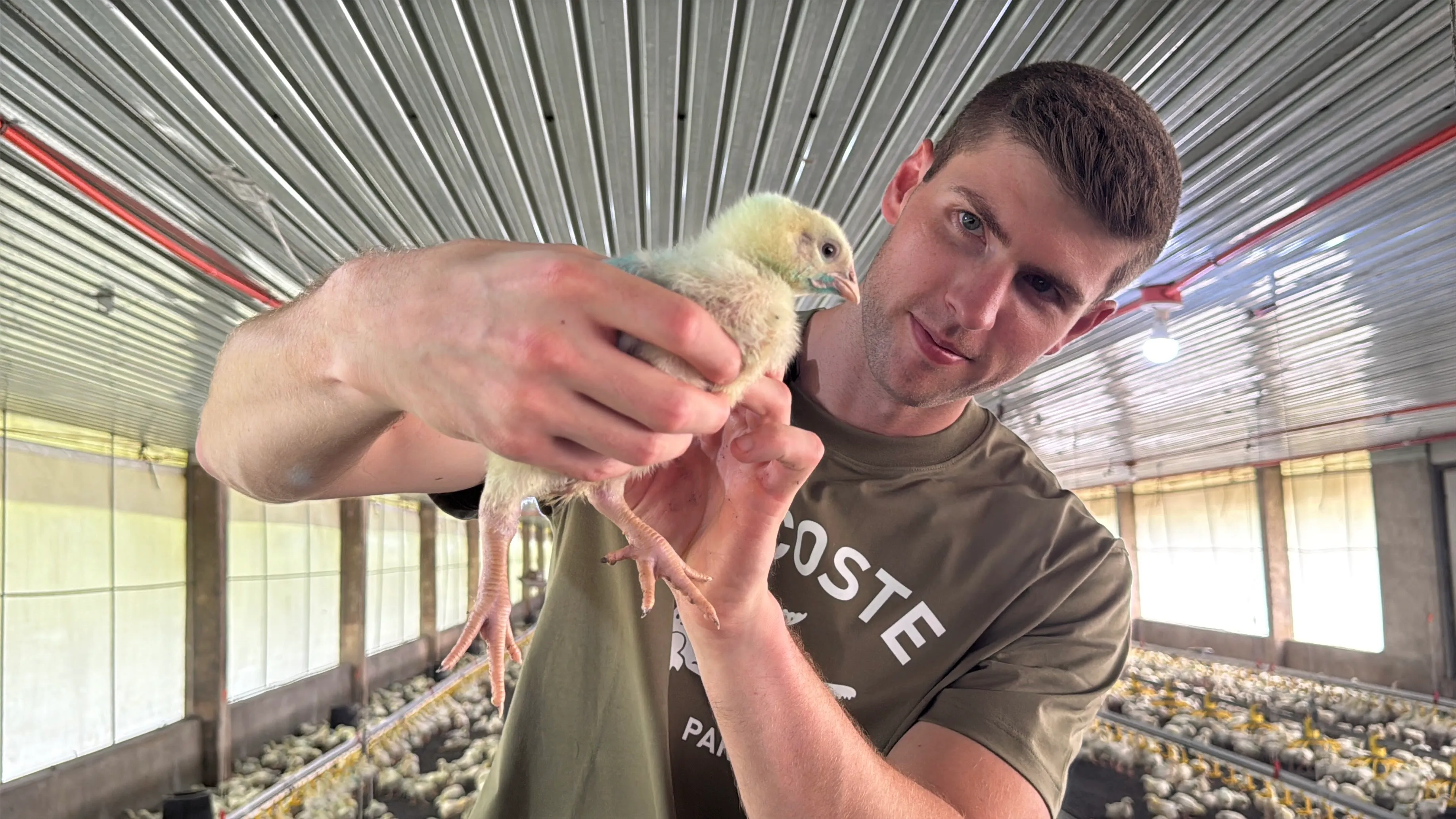 Andrew at the farm in Quezon Province